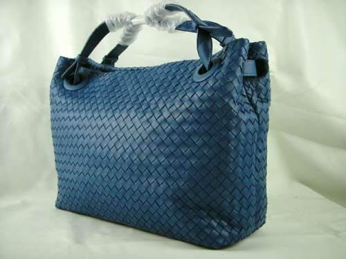 Bottega Veneta Lambskin Tote Bag 1032 blue